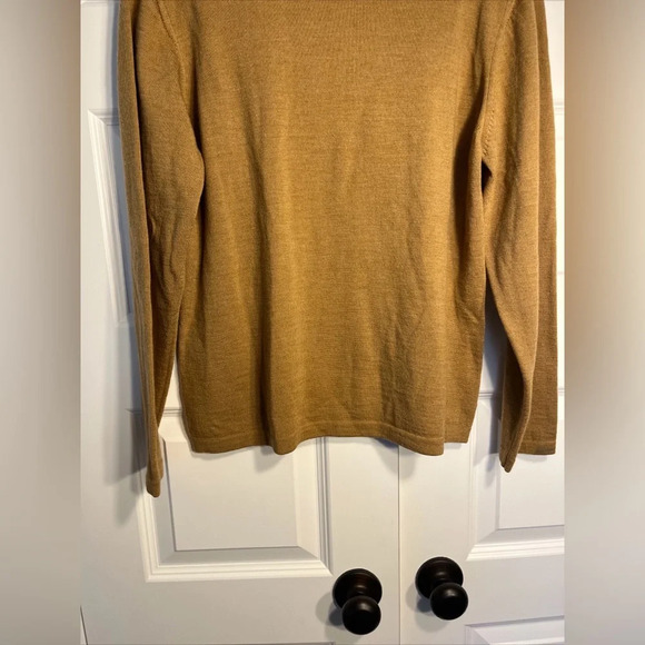 Chiara Marconi Made in Italy Tan Merino Wool Top Women’s Sweatshirt Sz XL - Picture 8 of 9